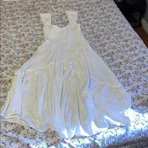 chinese dress ladies DRIFTER LINEN DRESS X FREE PEOPLE, hand made - MOMO NEW YORK
